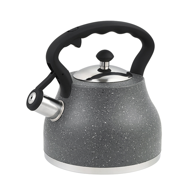 Anti-slip Handle Whistling Kettle for Tea Or Coffee 3L Food Grade Stainless Steel Whistling Kettle with Lid