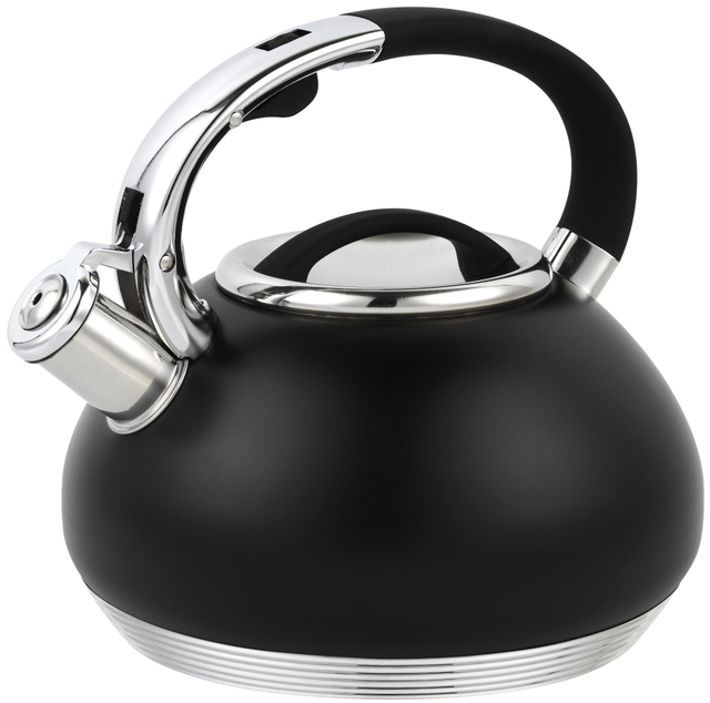 New Design 7Steps 3.0L Cookware Set Stainless Steel Whistling Kettle Water Kettle with Zinc Alloy Handle