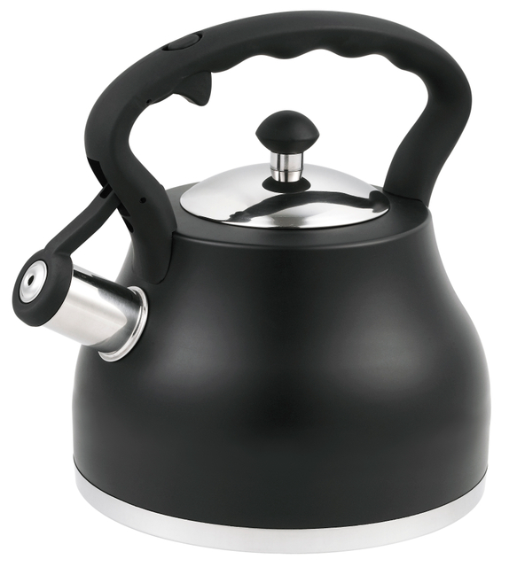 Anti-slip Handle Whistling Kettle for Tea Or Coffee 3L Food Grade Stainless Steel Whistling Kettle with Lid
