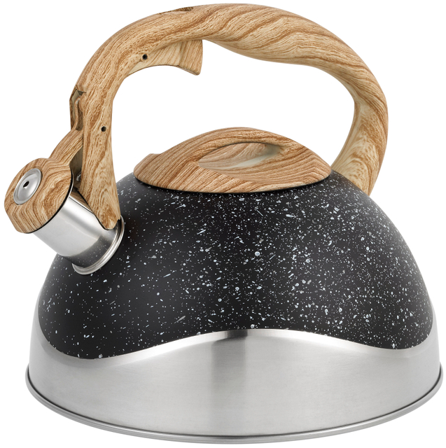 3.0L Cookware Set Stainless Steel Whistling Kettle Water Kettle with Marble Coating
