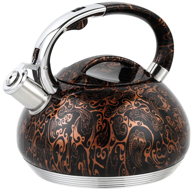 7Steps Bottom 3.0L Cookware Set Stainless Steel Whistling Kettle Teapot with Color Coating